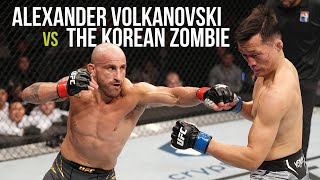 Every Significant Strike Alexander Volkanovski Landed on The Korean Zombie  UFC [upl. by Cosetta]