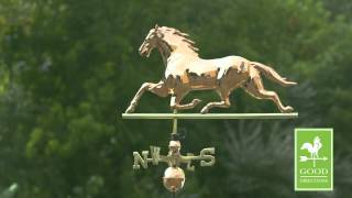 Good Directions 580P Horse Weathervane  Polished Copper [upl. by Faunie]