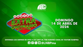 SORTEO EXTRAORDINARIO  DOMINGO 14 DE ABRIL DE 2024 [upl. by Nonna]