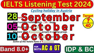 IELTS LISTENING TEST 28 SEPTEMBER 5 amp 10 OCTOBER 2024 WITH ANSWERS  IELTS LISTENING  IDP BC [upl. by Nnoved]