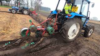 1993 Ford 5030 42 Litre 4Cyl Diesel Tractor 64HP With Kverneland Plough [upl. by Cecile136]