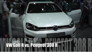 VW Golf R vs Peugeot 308 R [upl. by Maribelle]