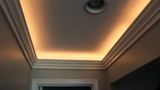 Crown Molding with Indirect Lighting Installation [upl. by Weed]