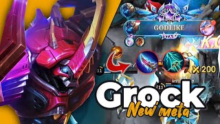 TERBARU BUILD GROCK TERSAKIT 2024 FULL DAMAGE MOBILE LEGENDS [upl. by Africa150]