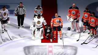 Matt Dumba delivers powerful speech kneels for anthem [upl. by Aramat286]