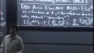 Lecture 17 Moment Generating Functions  Statistics 110 [upl. by Ainessey]