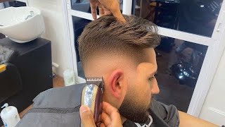 COMO FAZER DEGRADE RAPIDO EM CABELO LISO 🚀✂️💈 rápido e fácil [upl. by Epolenep]