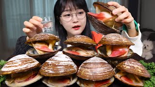 큼직한 조개찜에 쏘주한잔 혼술 먹방 STEAMED CLAMS amp SOJU MUKBANG ASMR [upl. by Ponce68]