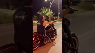 Softail slim night ride [upl. by Litnahc]