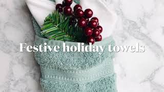 Quick and Easy Towel Folding Ideas for Christmas  Holiday Bathroom Decor [upl. by Phil]