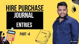 Hire Purchase  Journal Entries  Bcom Bcomh CA Foundation [upl. by Zachary]