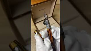 Montegrappa Extra 1930 Turtle Brown Fountain Pen Unboxing [upl. by Ahslek834]