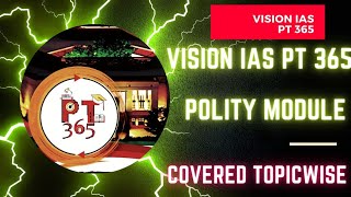 Part 1  Vision IAS PT 365  Polity Module  upsc cse 2024 [upl. by Ttehc]