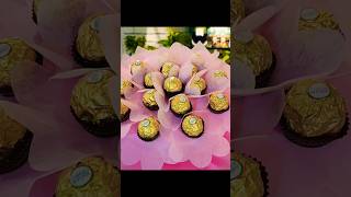 Ferrero rocher chocolate 🍫 bouquet💐beautiful eclairs chocolovers chocolateeclairs ferrerorocher [upl. by Thirion]