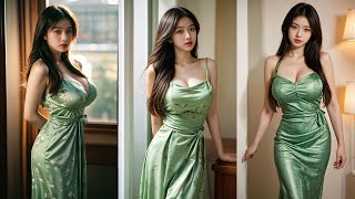 4K Ai Lookbook Summer Long Dress 3 [upl. by Prospero731]