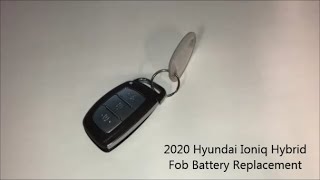 2020 Hyundai Ioniq Hybrid Fob Battery Replacement [upl. by Rasia]