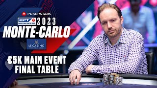 EPT MonteCarlo 2023 €5300 Main Event FINAL TABLE ♠️ PokerStars [upl. by Georas]