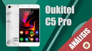 Oukitel C5 Pro Review en español MT6737 smartphone Android 60 [upl. by Ynoep]