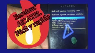 Hard reset RESETEAR alcatel 4007A B pop RESTABLECER de fabrica👍✅ [upl. by Arreit890]