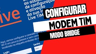 Como configurar modem da TIM em modo bridge SAGEMCOM FAST 5655 5657 HUAWEI ZTE F680 [upl. by Rabaj]