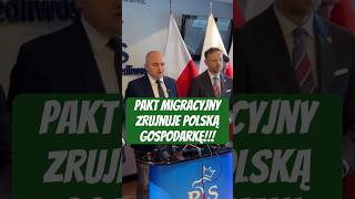 Dariusz Matecki Pakt migracyjny zrujnuje polską gospodarkę imigranci [upl. by Eldredge484]