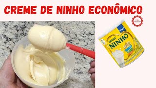 SEM Leite condensado Amido ou Creme de leite  Esse CREME DE NINHO vai te conquistar [upl. by Burrill]