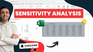 Sensitivity Analysis  Microsoft Excel [upl. by Noyk]