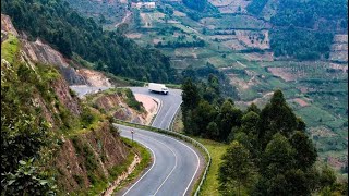 The sharp Kanaba Corner on the KabaleKisoro Road [upl. by Kirat]