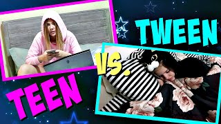 BACK TO SCHOOL NIGHTTIME ROUTINE TEEN VS TWEEN  Taylor and Vanessa [upl. by Anahcra49]