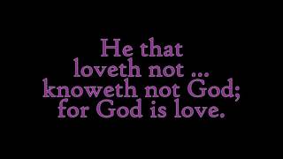 1 John 478 Beloved Let Us Love One Another  Psalty lyric video [upl. by Inoy907]