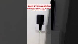 Suporte de Parede para Celular Organização Shopee CelularSeguro Praticidade [upl. by Neona327]