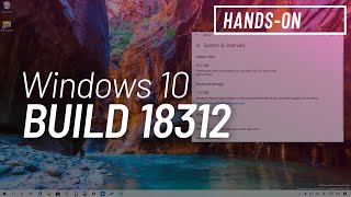 Windows 10 build 18312 Reserved Storage Reset this PC more [upl. by Ricki]