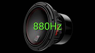 Tone frequency 880Hz Test your hearing speakersheadphonessubwoofer [upl. by Ciel]