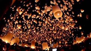 Floating Lanterns Festival  Yi Peng  Loy Krathong  Chiang Mai Thailand [upl. by Megargee786]