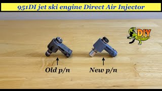 Sea doo 951DI engine Direct Air Injectors  Old vs New part number [upl. by Ahsaercal109]