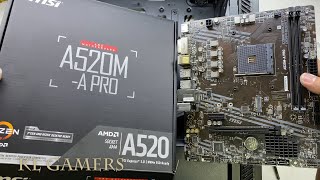 AMD Ryzen 5 5600G MSI A520MA PRO GIGABYTE GTX1650 Gaming PC Build Update BIOS [upl. by Boccaj]