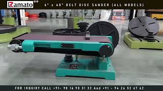 Belt Disc Sander Machines  Ramato Machines [upl. by Kass]