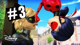 Miraculous  Top 5 des bisous ratés entre Ladybug et Chat Noir [upl. by Filberto]