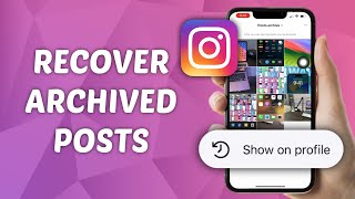 How to Get Archived Posts Back on Instagram Profile  Recover Archived Post on Instagram [upl. by Akyre]