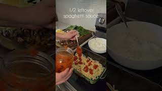 Turn leftover spaghetti into a cheesy veggie packed casserole for an easy 1 pan dinner [upl. by Ynagoham]