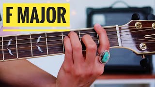 F major chord  3 ways  Beginner Guitar Lesson [upl. by Shakti]