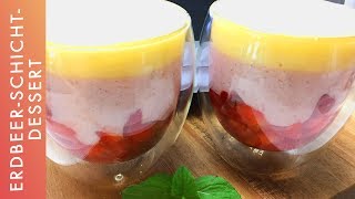 Thermomix  ErdbeerSchichtDessert  Welfenspeise [upl. by Rico]