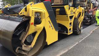 Bomag BW206 Svevias newest 16 tons asphalt roller Worksite Rinkaby [upl. by Annayt67]