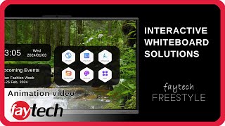 faytech Freestyle Interactive Whiteboard Solution IFPD Introduction Animation [upl. by Acim]