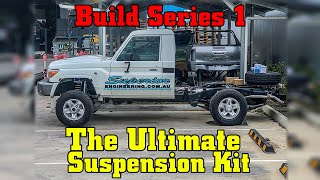 Ultimate 79 Series Build Teaser  LEGAL 4quot LIFT 35quot TYRES  SUPERIOR ENGINEERING OUTBACK TOURER KIT [upl. by Eak]