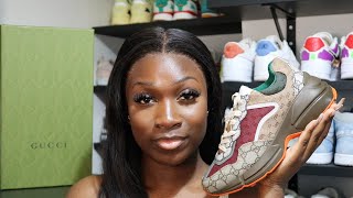 Gucci GG Rhyton detailed review luxury unbox sizing amp on foot  Mins Pie [upl. by Circosta]