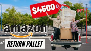 Our BIGGEST Amazon Returns Pallet Ever  Unboxing 4500 in MYSTERY Items [upl. by Jump]