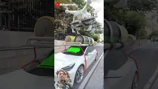 Drone ki kar ki battery charge automobile gta amazingfacts gadgets funny vehiclemount autofac [upl. by Eecyaj]