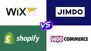 Die 4 besten Onlineshop Systeme  Vergleich Testsieger  Shopify vs Wix vs Jimdo vs Woocommerce [upl. by Ehudd]