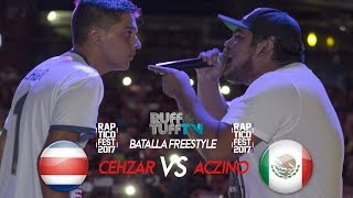 Rap Tico Fest 2017  ACZINO VS CEHZAR Ruff amp Tuff TV Video oficial [upl. by Zerimar]